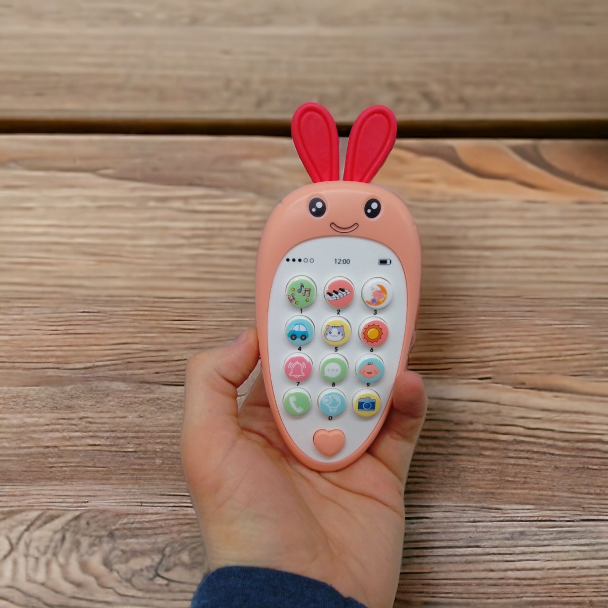 Розвиваюча іграшка "Морковка-телефон" (помаранчева)
