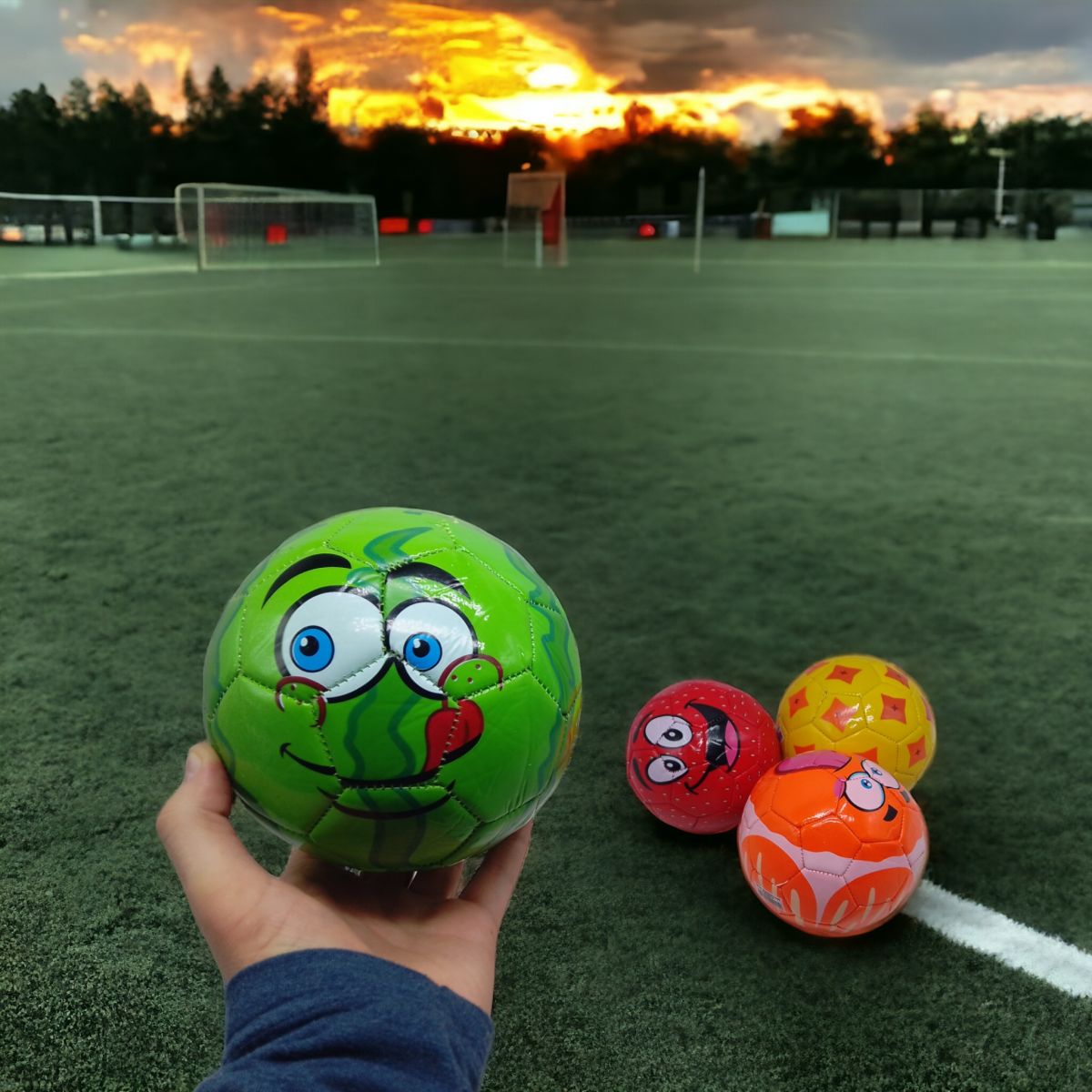 Мяч футбольный детский "Апельсин" №2