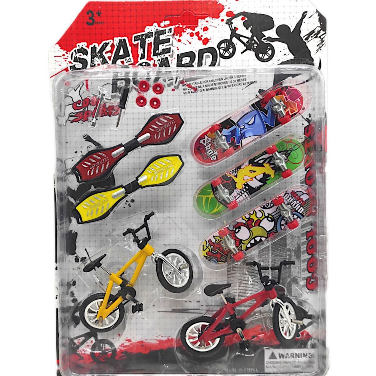 Ігровий набір "Fingerboard Skate + BMX" (7 елем)