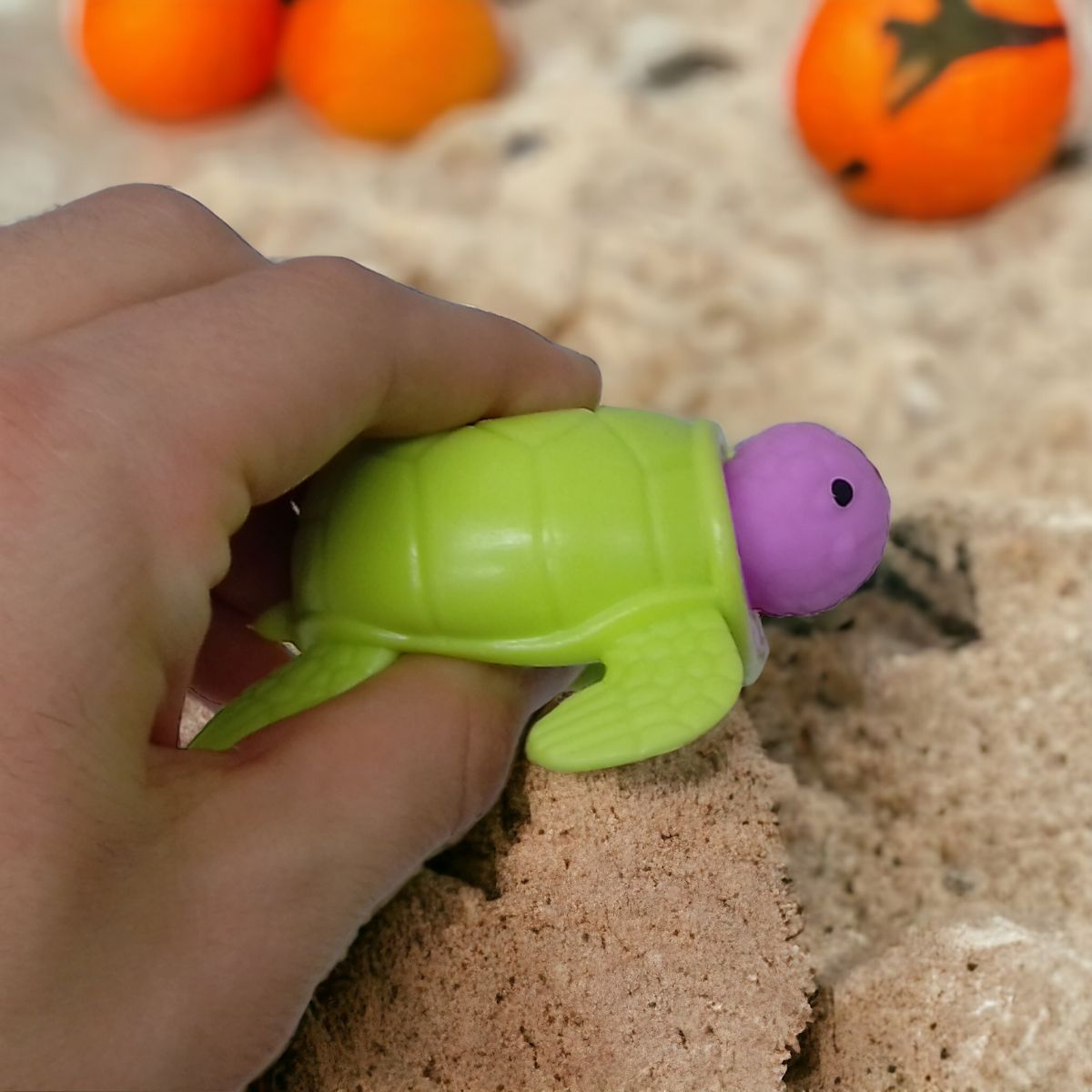 Антистресс-игрушка "Черепашка", выпрыгивающая (зеленая)