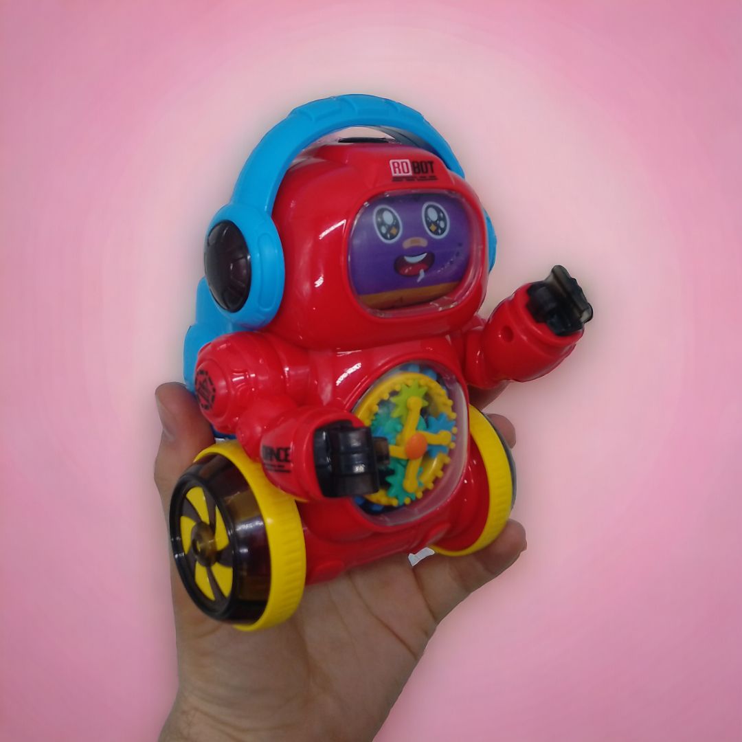 Интерактивная игрушка "Робот", свет, музыка (красный)