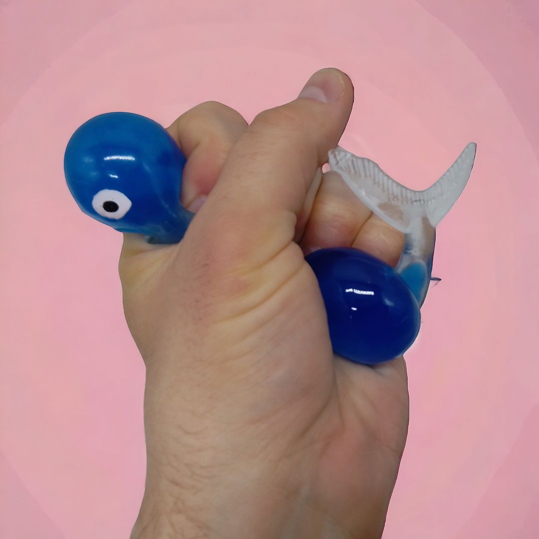 Іграшка-антистрес з орбізами "Дельфін", фіолетова