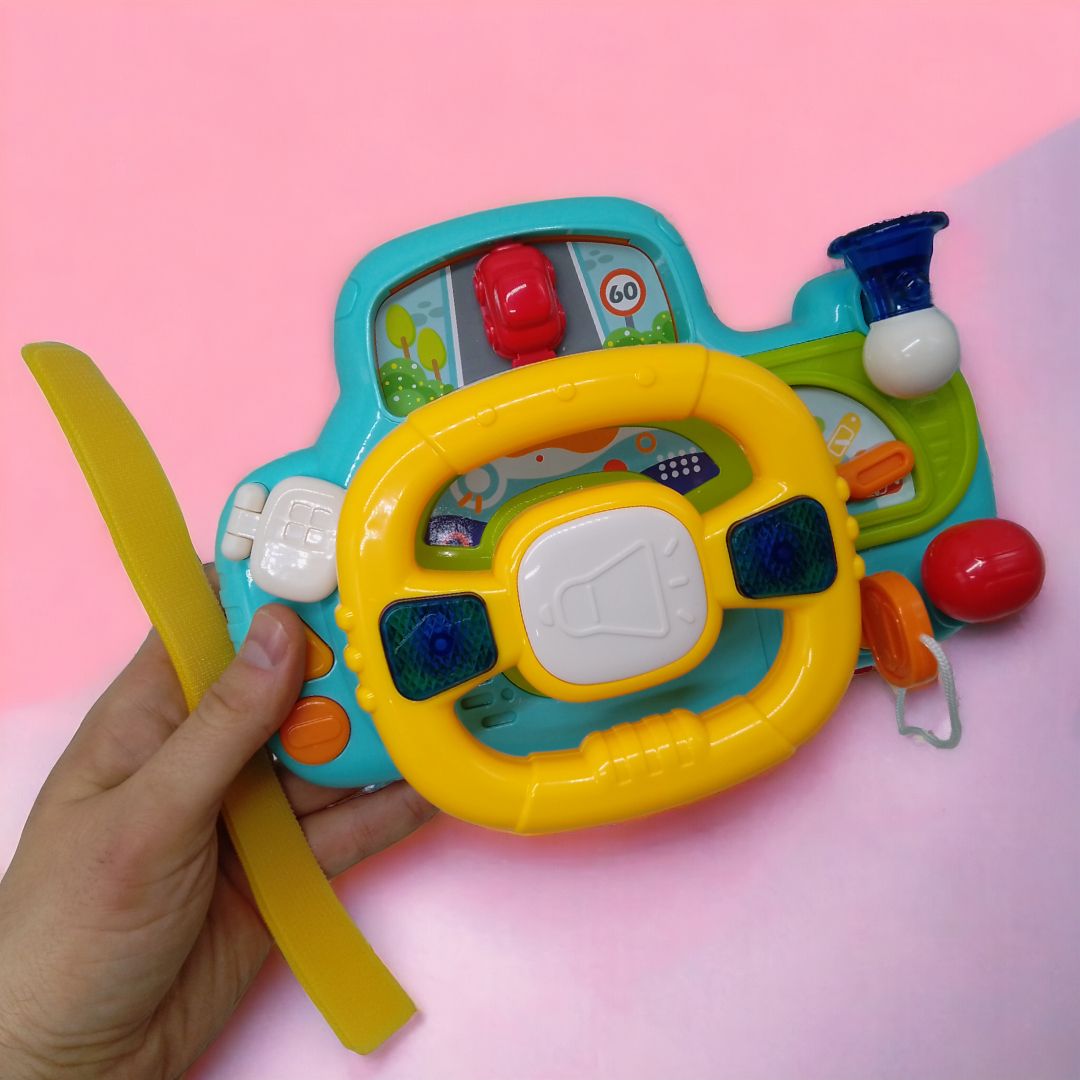Интерактивная игрушка "За рулем", розовая, укр.