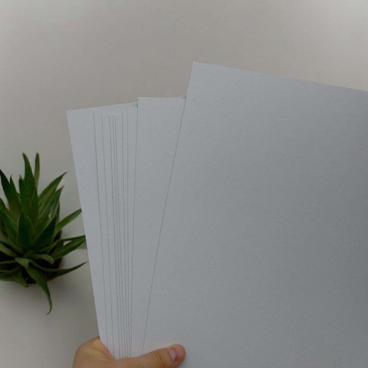 Набор белого картона, 10 листов (формат А3)