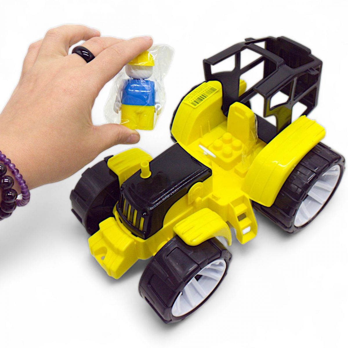 Машинка пластикова "Трактор", жовтий