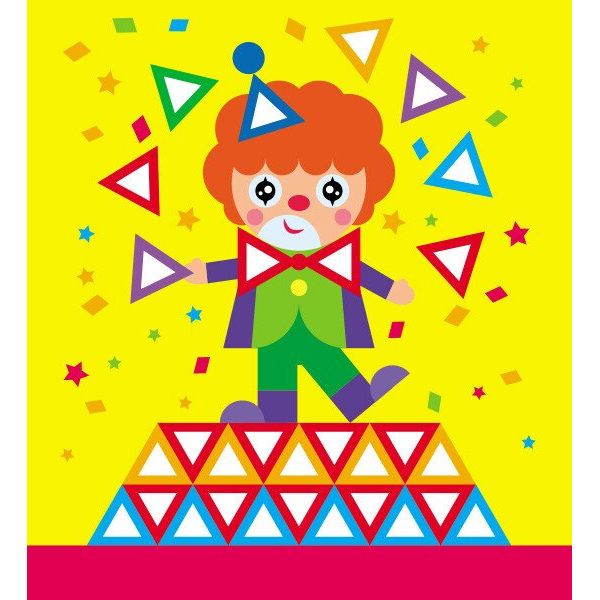Мозаїка з наліпок : Трикутники.  Для дітей від 4 років (у)