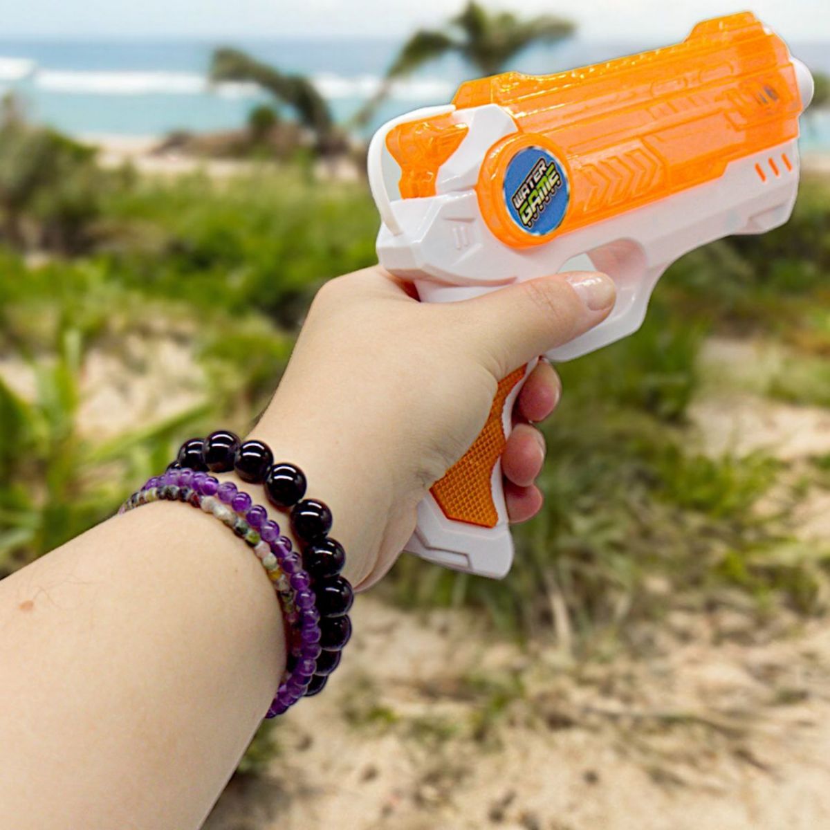 Водний пістолет, пластиковий (24 см. ), помаранчевий