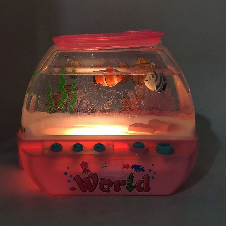 Музична іграшка "Інтерактивний акваріум", підсвічування, казки, пісні мелодії, Bluetooth, нічник (укр)