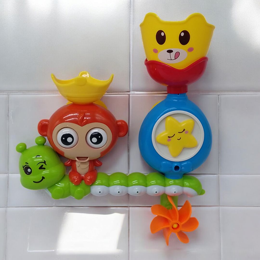 Игрушка для ванной "Happy bath time" (лиечки, присоски, водяное колесо)