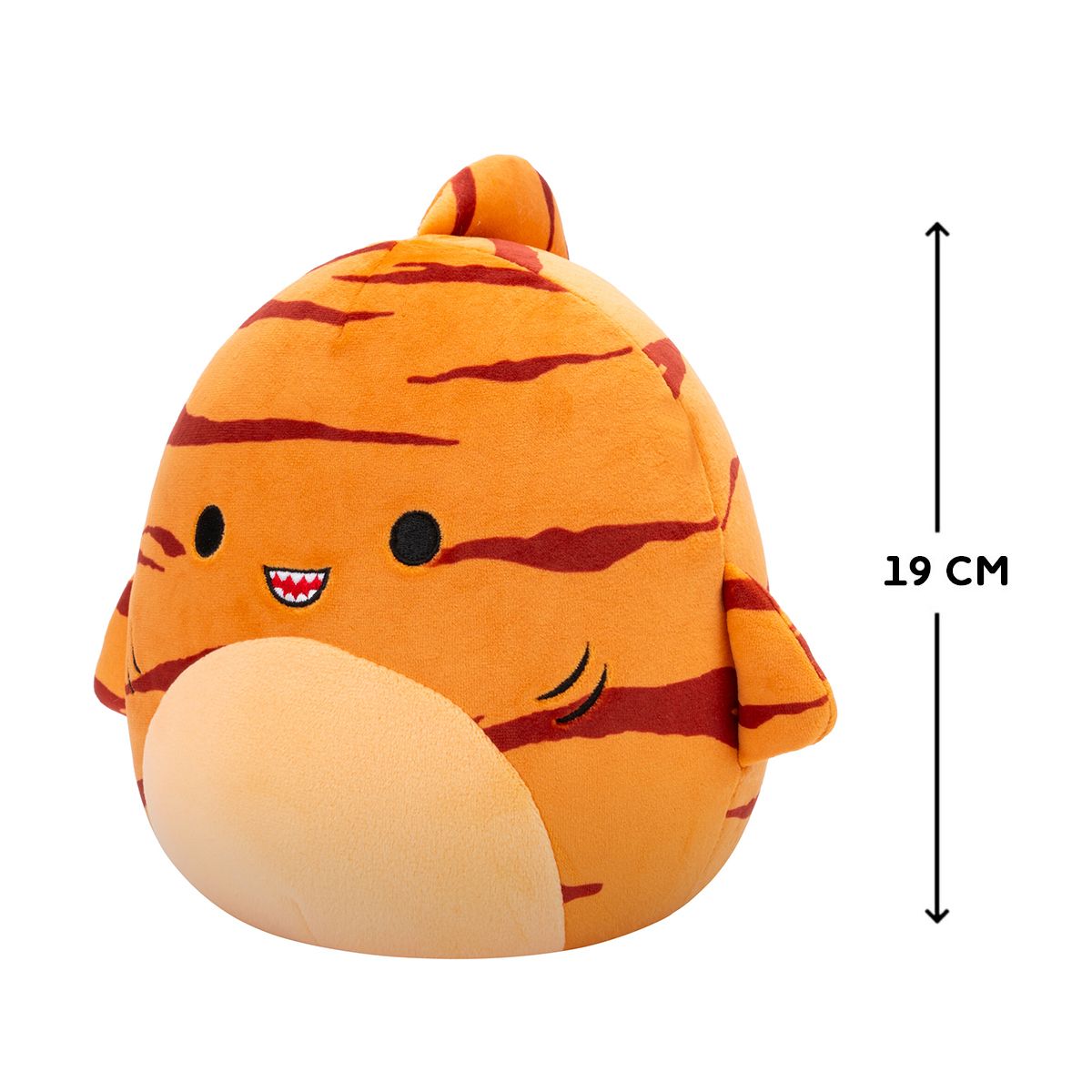 Мʼяка іграшка SQUISHMALLOWS – ТИГРОВА АКУЛА ДЖАГГЕР (19 cm)