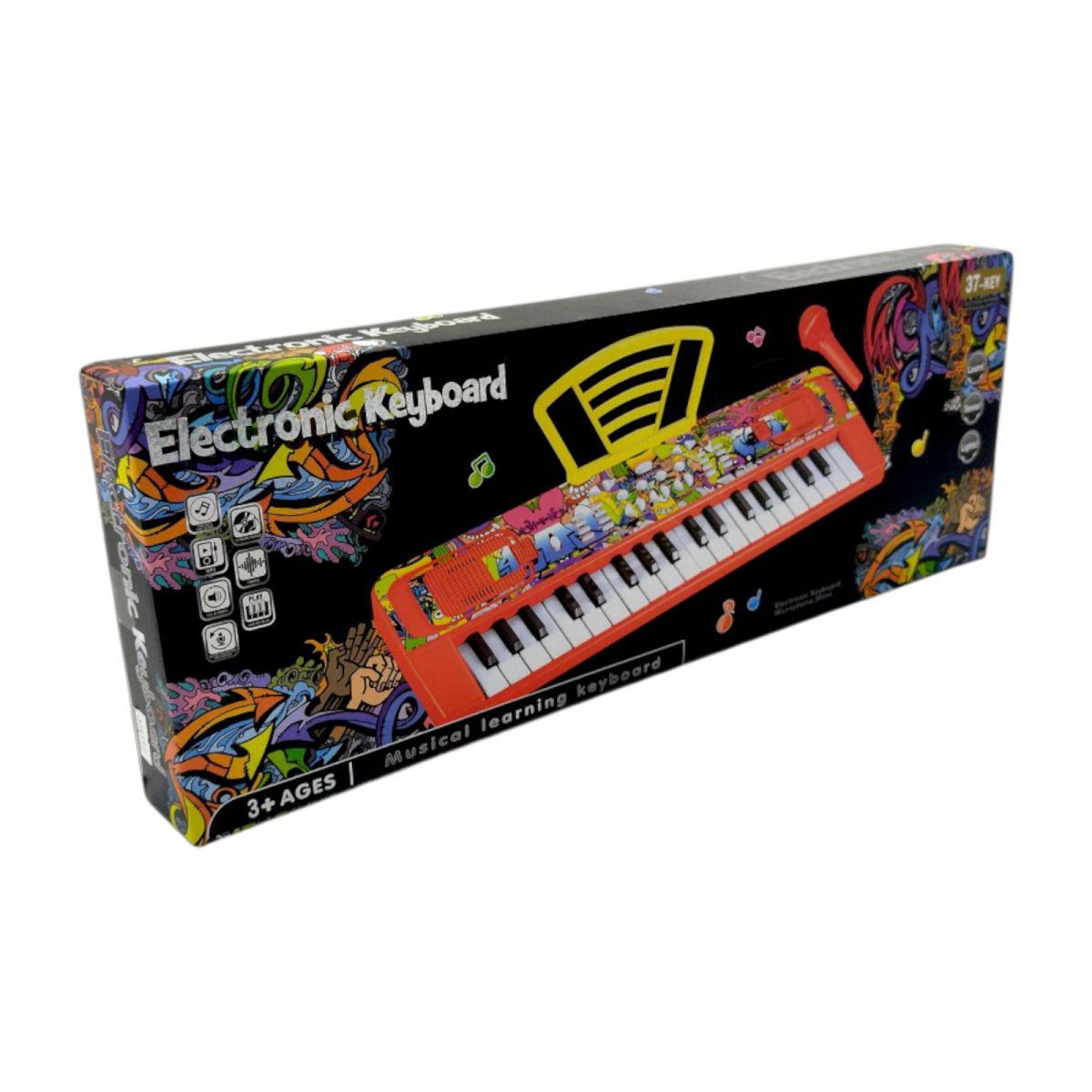 Піаніно 37 клавіш, мікрофон, звукові ефекти, в коробці  фото 2