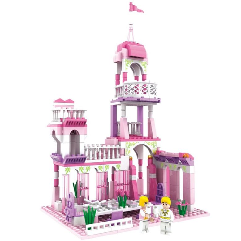 Конструктор "Дівчатка" (254 елм. ) Рожевий замок / COGO  фото 2