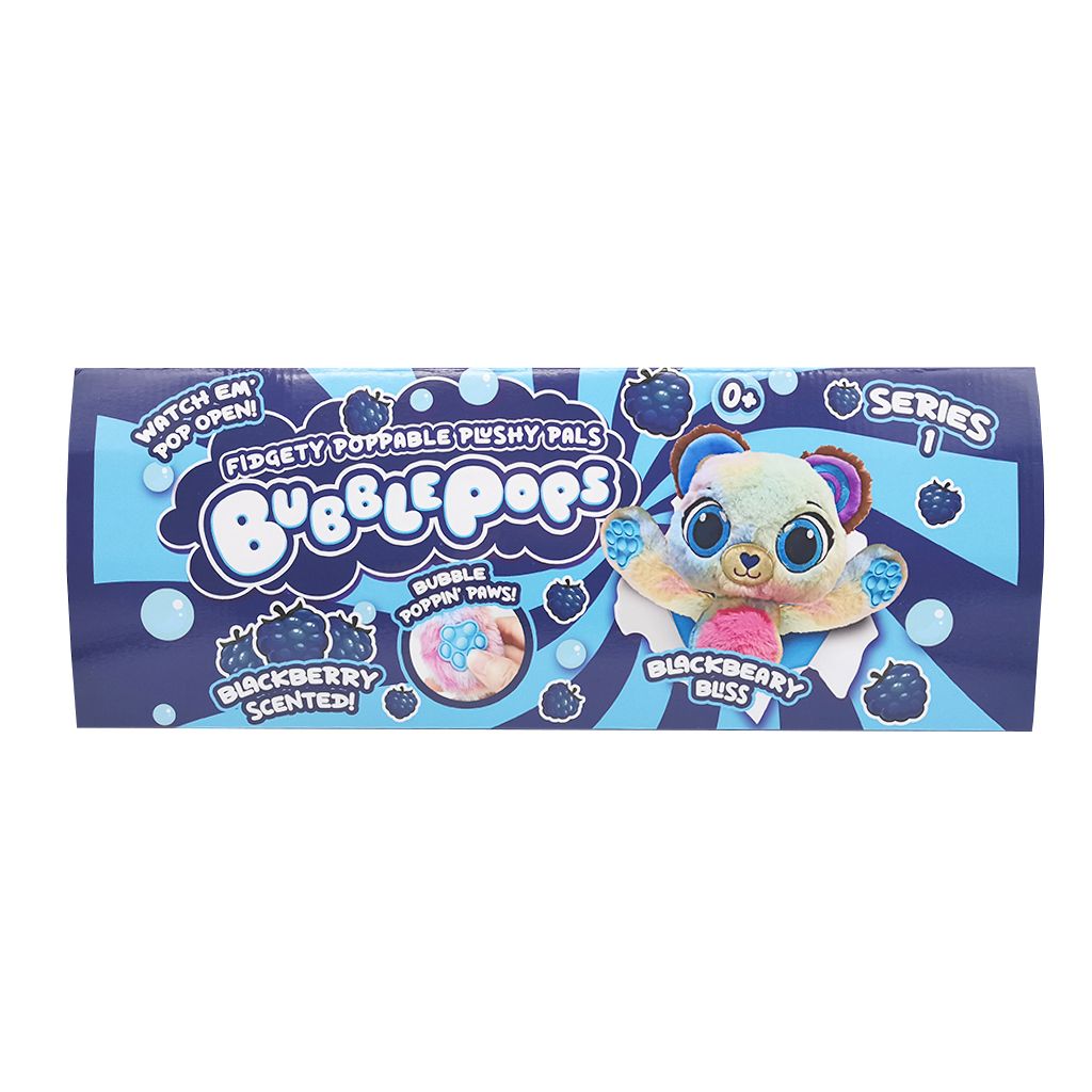 М’яка іграшка з ароматом "Bubble Pops міні.  Чорничне медвежа" (34 см)