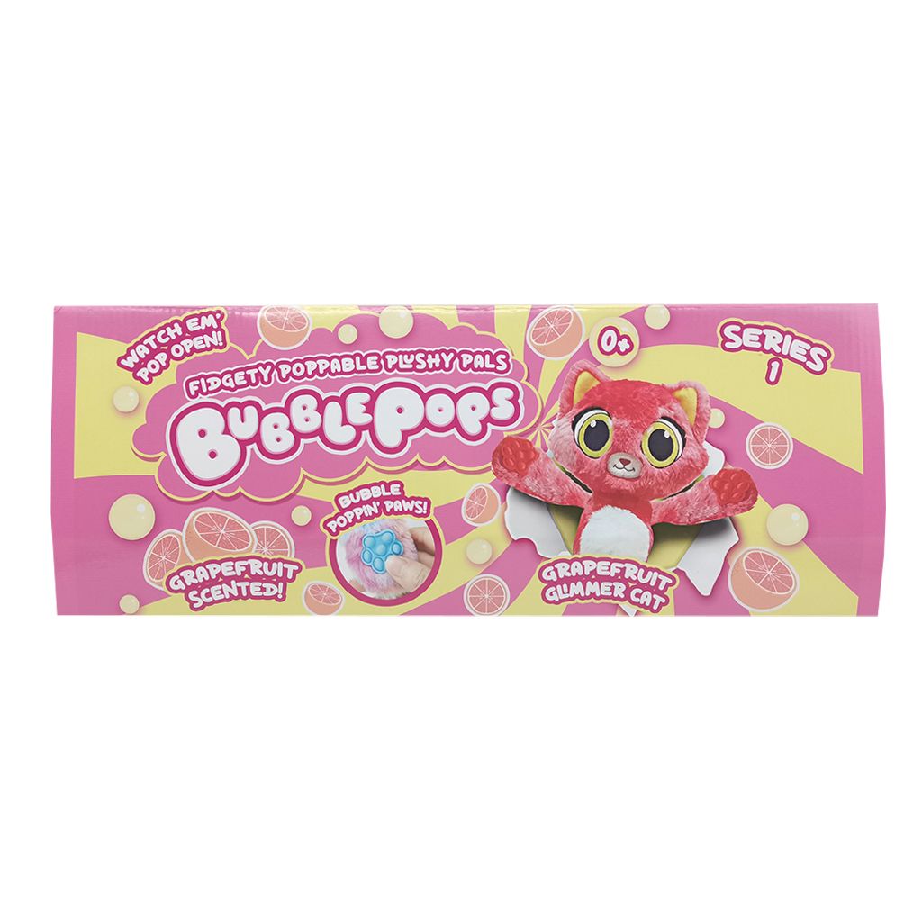 М’яка іграшка з ароматом "Bubble Pops міні.  Грейпфрутова кішка" (34 см)