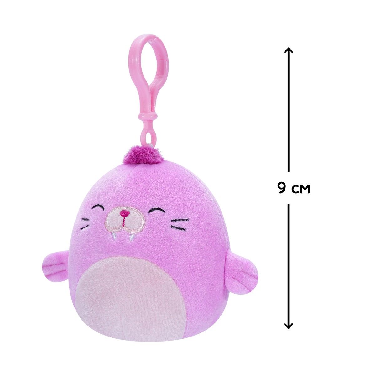 М'яка іграшка на кліпсі Squishmallows – Морж Пепе (9 cm)