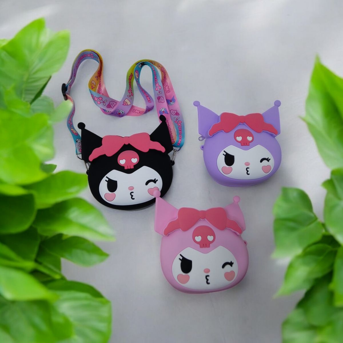 Сумочка аніме "Sanrio.  Kuromi (Куромі)", бузкова