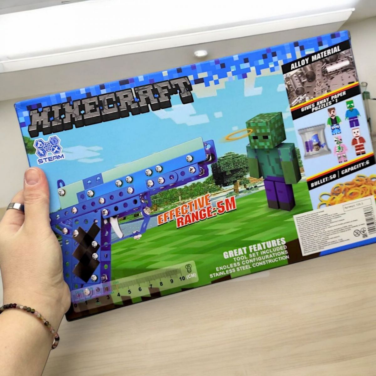 Конструктор металевий “Minecraft/Майнкрафт.  Пістолет-гумкостріл”  фото 2