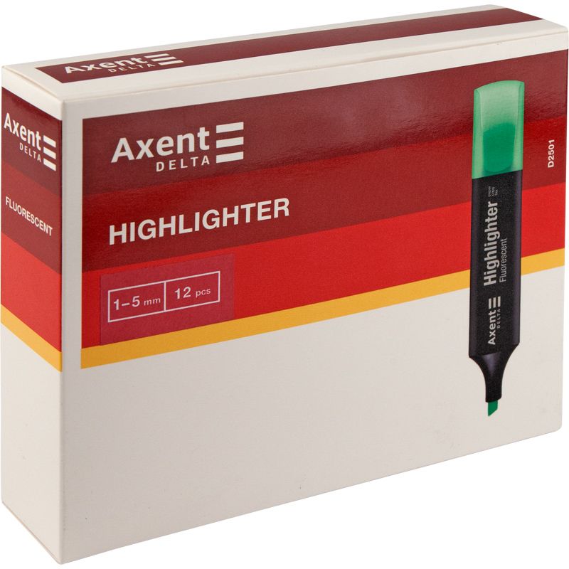 Маркер Highlighter D2501, 1-5 мм клиноп. жовтий Маркер Highlighter D2501, 1-5 мм клиноп. жовтий