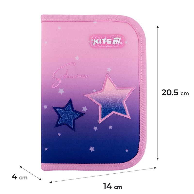 Пенал Kite 1 від. , 2 відв. , без наповнення 622 Sparkling Пенал Kite 1 від. , 2 відв. , без наповнення 622 Sparkling