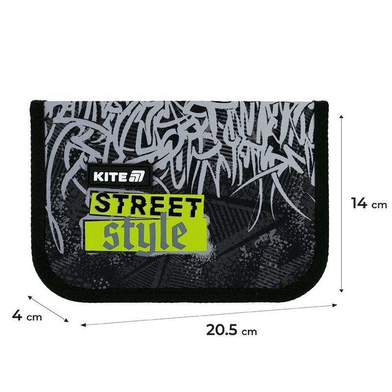 Пенал Kite 1 від. , 1 відв. , без наповнення 621 Street Style Пенал Kite 1 від. , 1 відв. , без наповнення 621 Street Style