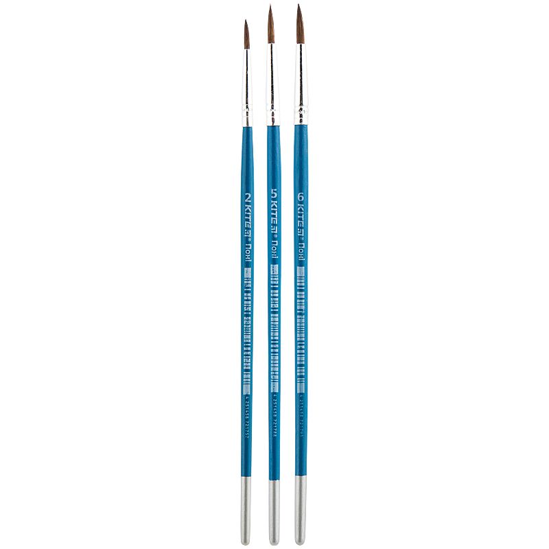 Набор из 3х кисточек пони круглые в пеналe Kite Classic Набор из 3х кисточек пони круглые в пеналe Kite Classic