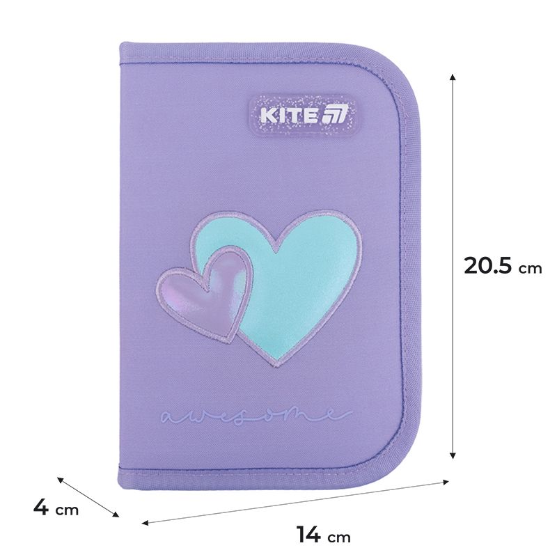 Пенал Kite 1 від. , 2 відв. , без наповнення 622 Awesome Пенал Kite 1 від. , 2 відв. , без наповнення 622 Awesome