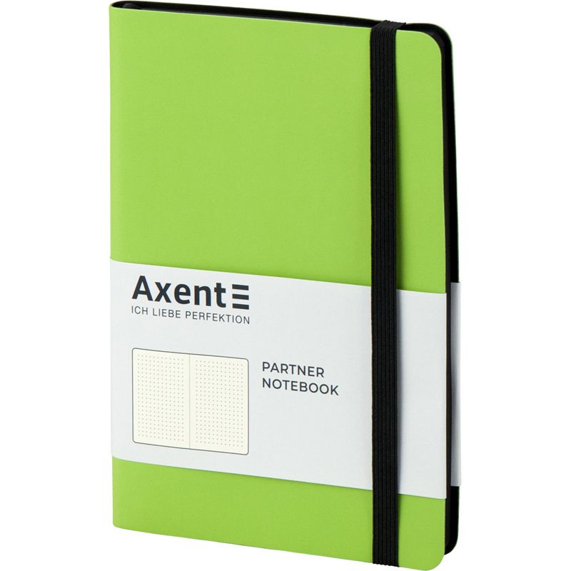 Книга записна Partner Soft, 125*195, 96арк, крап, салатова Книга записна Partner Soft, 125*195, 96арк, крап, салатова