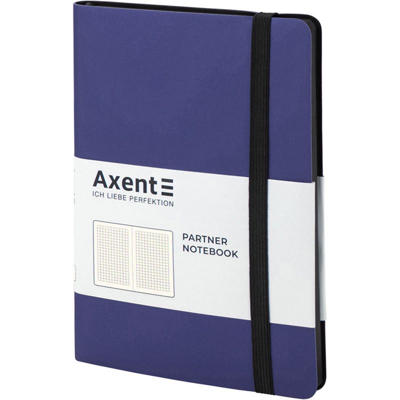 Книга записна Partner Soft, 125*195, 96арк, кліт, т. синя Книга записна Partner Soft, 125*195, 96арк, кліт, т. синя