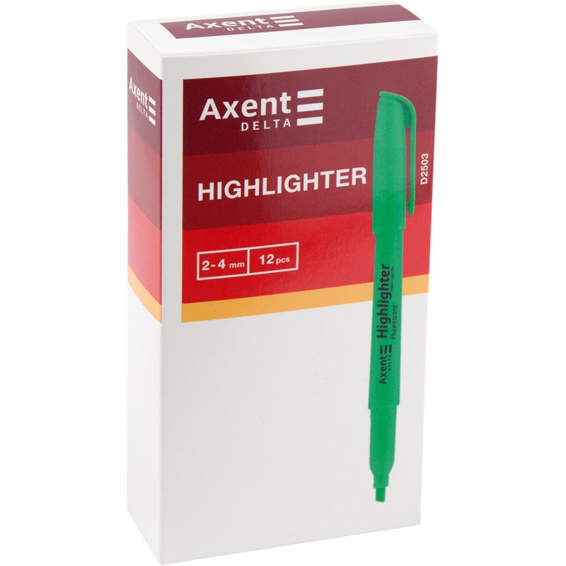 Маркер Highlighter D2503, 2-4 мм клиноп. жовтий Маркер Highlighter D2503, 2-4 мм клиноп. жовтий