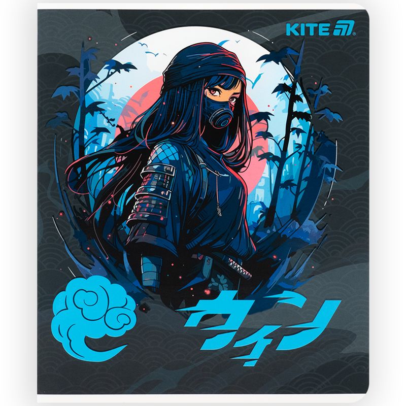Зошит 48 арк. , кл. , софт тач + УФ лак, Kite Anime Зошит 48 арк. , кл. , софт тач + УФ лак, Kite Anime
