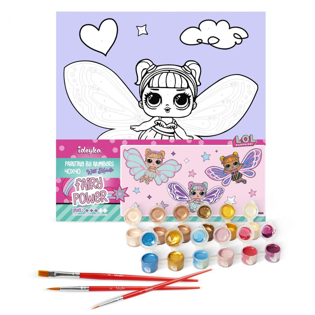 Картина за номерами "L. O. L. Surprise! O. M. G. Fairies Sweetiefly" 40х40 см Картина за номерами "L. O. L. Surprise! O. M. G. Fairies Sweetiefly" 40х40 см