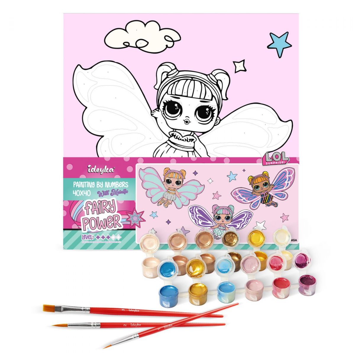 Картина за номерами "L. O. L. Surprise! O. M. G. Fairies Skystarling" 40х40 см Картина за номерами "L. O. L. Surprise! O. M. G. Fairies Skystarling" 40х40 см