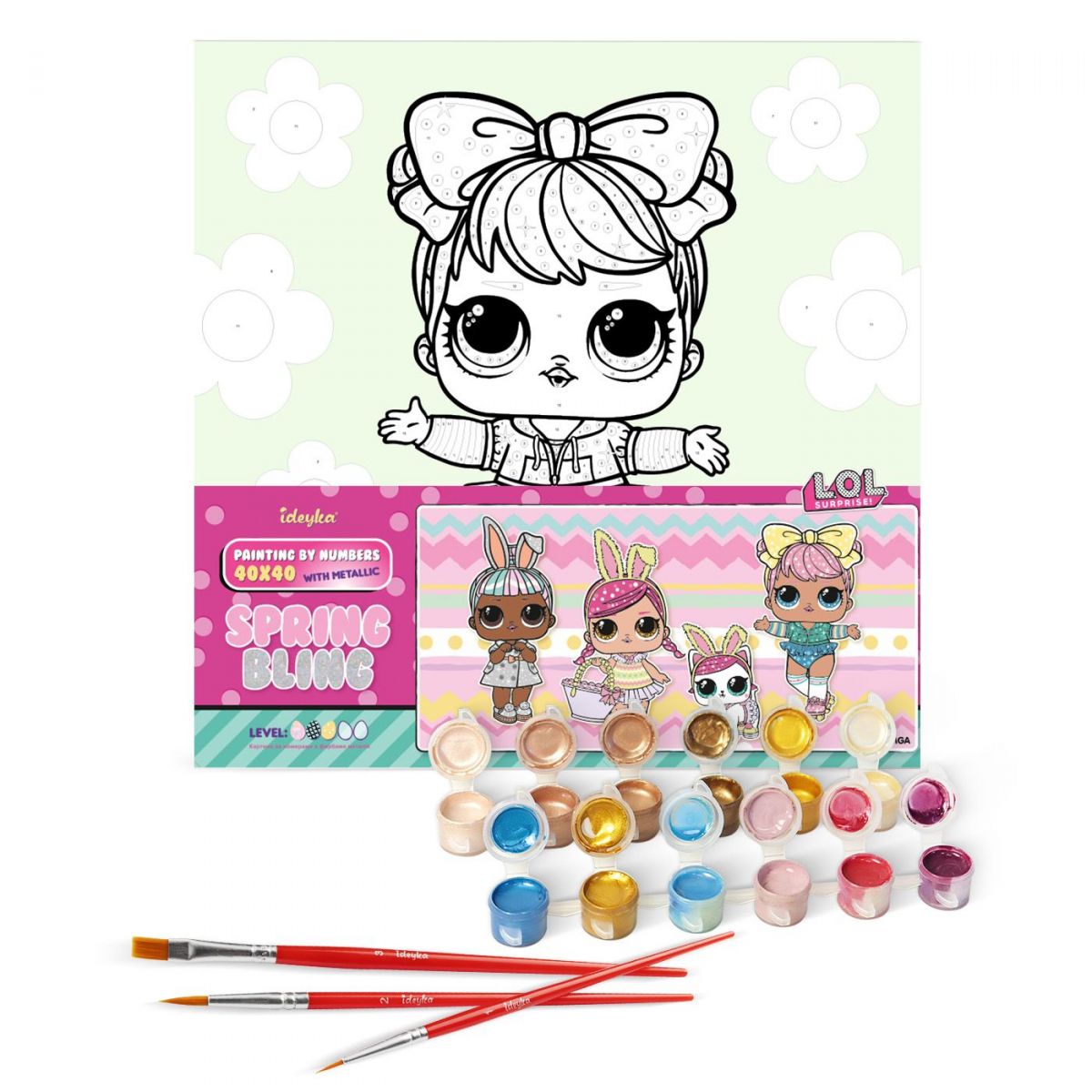 Картина за номерами "L. O. L. Surprise! Spring Bling Dawn" 40х40 см Картина за номерами "L. O. L. Surprise! Spring Bling Dawn" 40х40 см