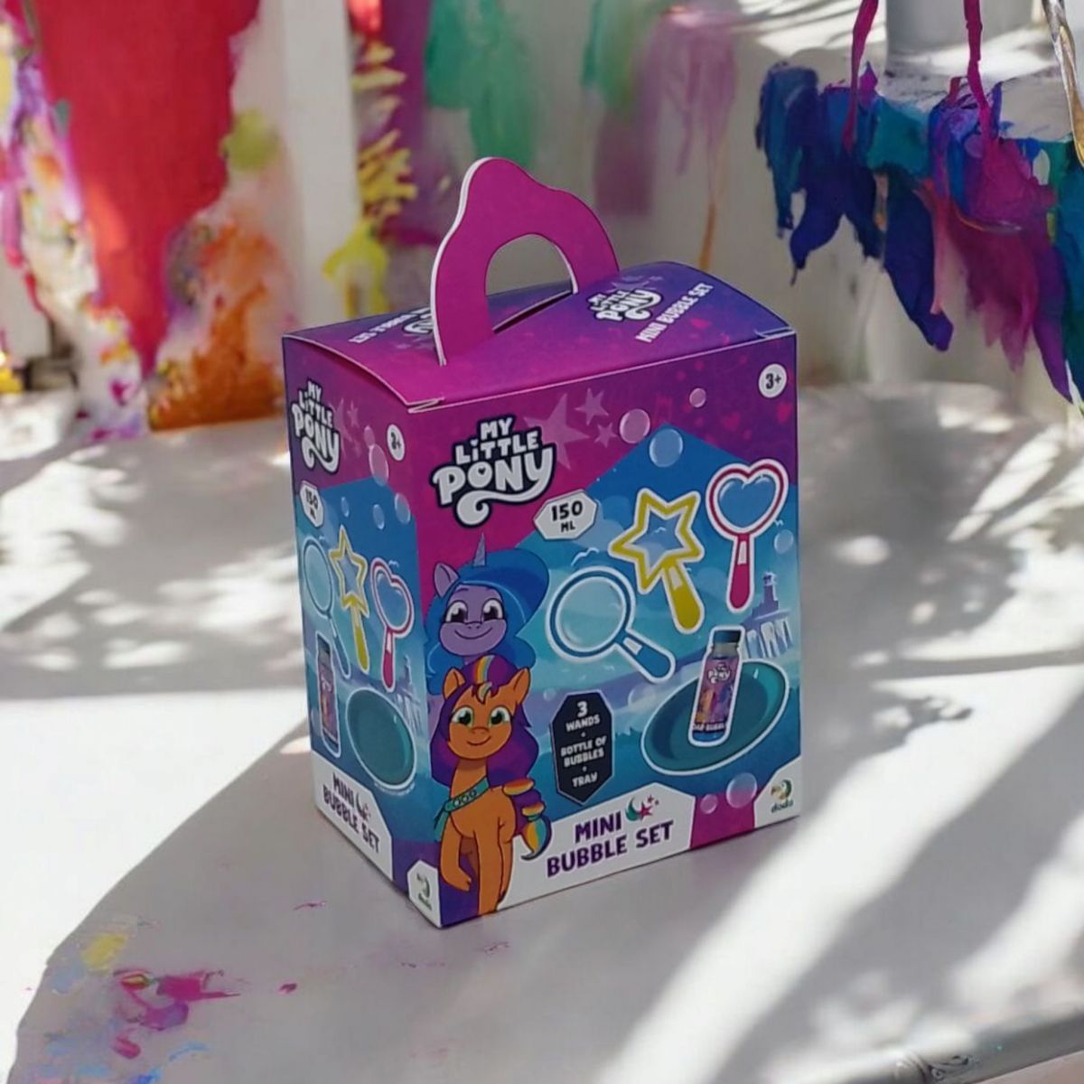 Набір мильних бульбашок "My Little Pony", 150 мл, миска, 3 рамки Набір мильних бульбашок "My Little Pony", 150 мл, миска, 3 рамки