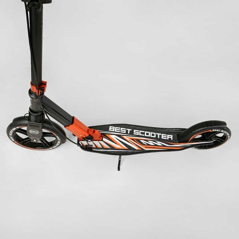 Самокат алюминиевый Best Scooter 79740 колеса PU, ФАРА, зажим руля, d передних колес - 230мм, d задних колес 200мм, 1 амортизатор передний Самокат алюминиевый Best Scooter 79740 колеса PU, ФАРА, зажим руля, d передних колес - 230мм, d задних колес 200мм, 1 амортизатор передний