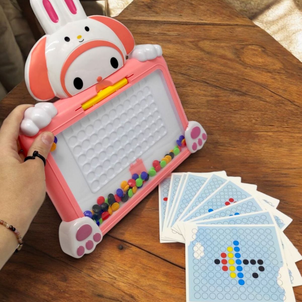 Магнітна мозаїка "Sanrio" магнітна дошка, стилус, картки з завданнями фото 2 Магнітна мозаїка "Sanrio" магнітна дошка, стилус, картки з завданнями фото 2
