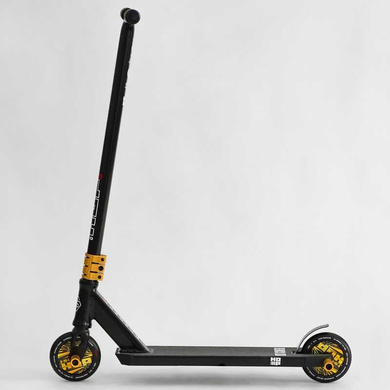 Самокат трюковий "Best Scooter. HOP" (HIC-система, ПЕГИ, алюмінієвий диск та дека, колеса PU, d=120 мм, ширина керма 58 см) фото 2 Самокат трюковий "Best Scooter. HOP" (HIC-система, ПЕГИ, алюмінієвий диск та дека, колеса PU, d=120 мм, ширина керма 58 см) фото 2