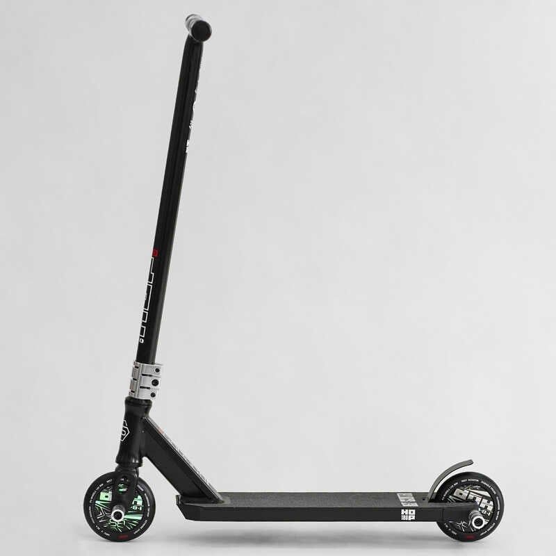 Самокат трюковий "Best Scooter. HOP" (HIC-система, ПЕГИ, алюмінієвий диск та дека, колеса PU, d=120 мм, ширина керма 58 см) фото 2 Самокат трюковий "Best Scooter. HOP" (HIC-система, ПЕГИ, алюмінієвий диск та дека, колеса PU, d=120 мм, ширина керма 58 см) фото 2