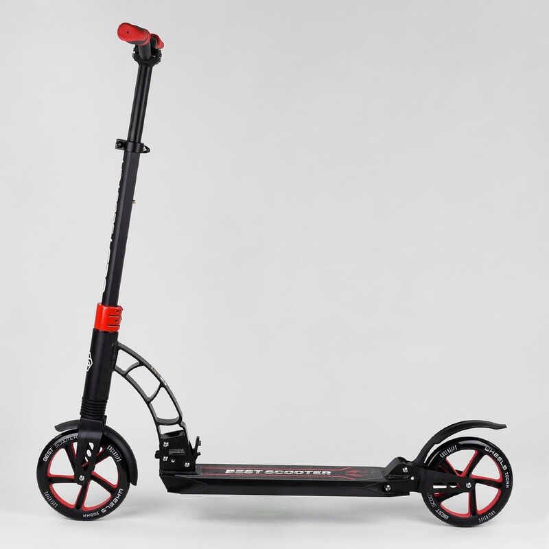 Самокат двоколісний "Best Scooter" (колеса PU, d переднього колеса 200 мм, d заднього колеса 200 мм, 2 амортизатора) фото 2 Самокат двоколісний "Best Scooter" (колеса PU, d переднього колеса 200 мм, d заднього колеса 200 мм, 2 амортизатора) фото 2