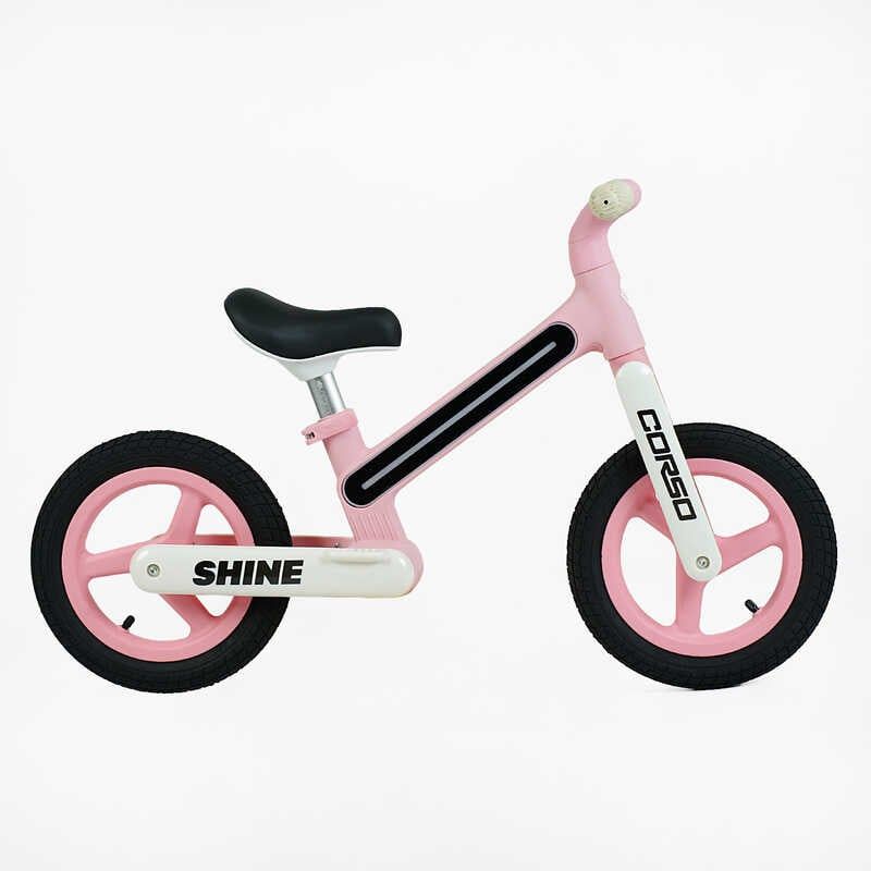 Велобіг «Corso Shine» нейлонова рама зі світлом, нейлонова вилка, надувні колеса 12’’, в коробці фото 2 Велобіг «Corso Shine» нейлонова рама зі світлом, нейлонова вилка, надувні колеса 12’’, в коробці фото 2
