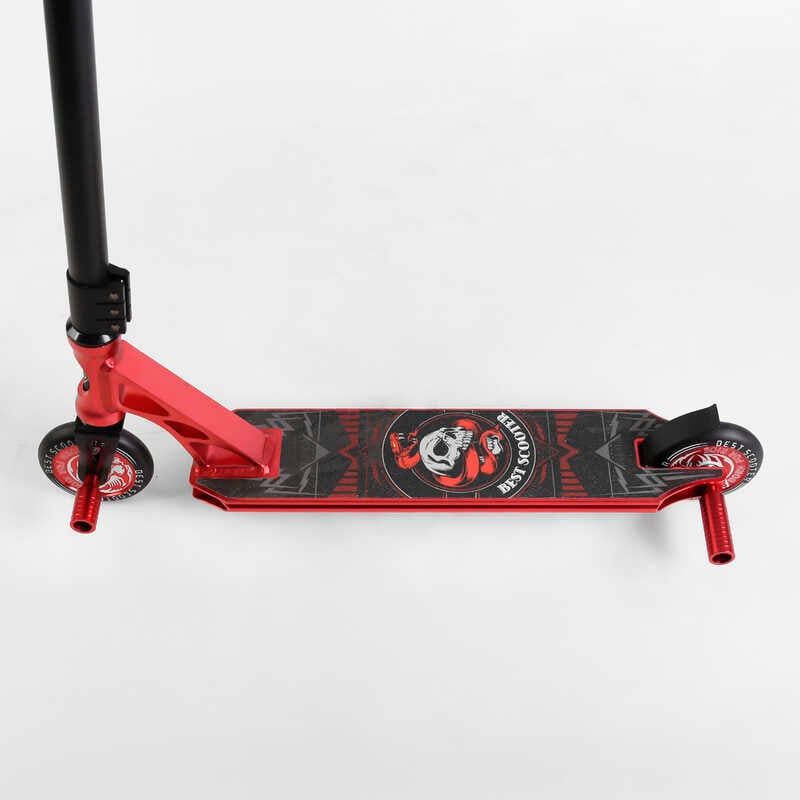 Самокат трюковий "Best Scooter" (HIC-система, ПЕГИ, алюмінієвий диск та дека, АНОДОВАНЕ ФАРБУВАННЯ, колеса PU, d = 110 мм, ширина керма - 60 см) фото 2 Самокат трюковий "Best Scooter" (HIC-система, ПЕГИ, алюмінієвий диск та дека, АНОДОВАНЕ ФАРБУВАННЯ, колеса PU, d = 110 мм, ширина керма - 60 см) фото 2