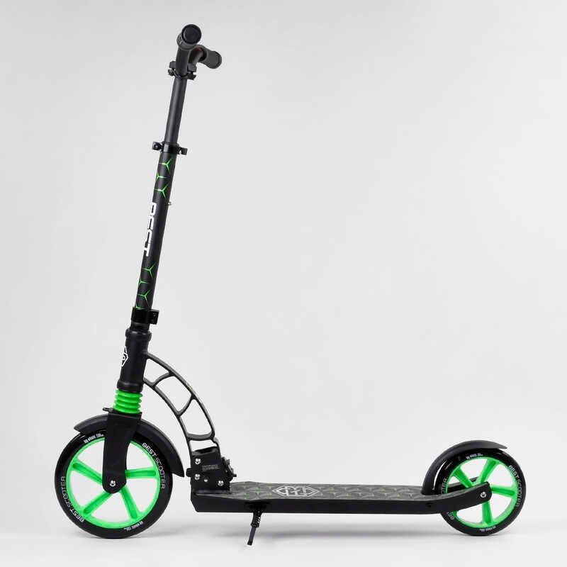 Самокат двоколісний "Best Scoote" (колеса PU, d переднього колеса - 23 см, d заднього колеса - 18 см, 1 амортизатор передній) фото 2 Самокат двоколісний "Best Scoote" (колеса PU, d переднього колеса - 23 см, d заднього колеса - 18 см, 1 амортизатор передній) фото 2