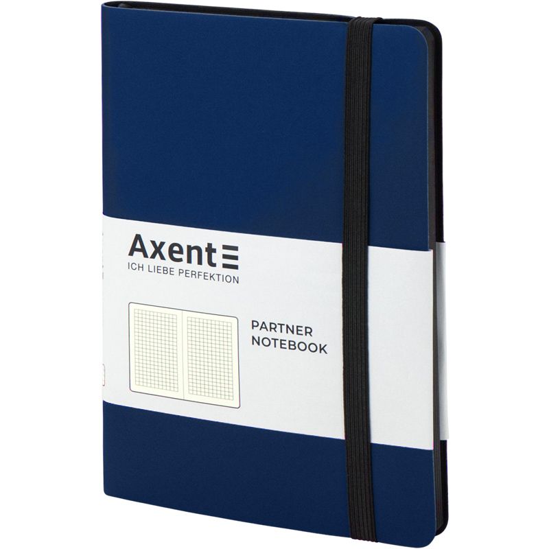 Книга записна Partner Soft, 125*195, 96арк, кліт, синя фото 2 Книга записна Partner Soft, 125*195, 96арк, кліт, синя фото 2