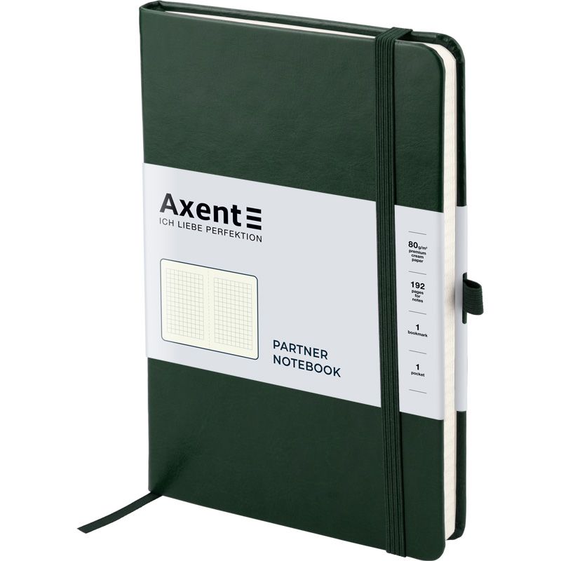 Книга записна Partner Lux, 125*195, 96арк, кл, зел фото 2 Книга записна Partner Lux, 125*195, 96арк, кл, зел фото 2