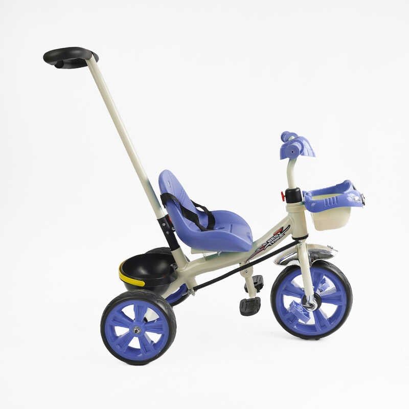 Велосипед 3-х колесный Best Trike колеса EVA переднее 10”, заднее 8”, стальная рама, УКР ОЗУЧЕНИЕ, родительская ручка, в коробке  фото 2