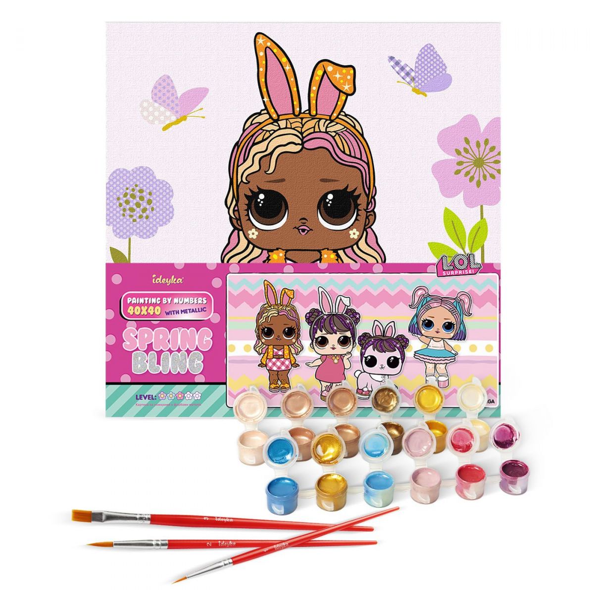 Картина за номерами - L. O. L. Surprise! Spring Bling BossBunny (30х40 см) фото 2 Картина за номерами - L. O. L. Surprise! Spring Bling BossBunny (30х40 см) фото 2