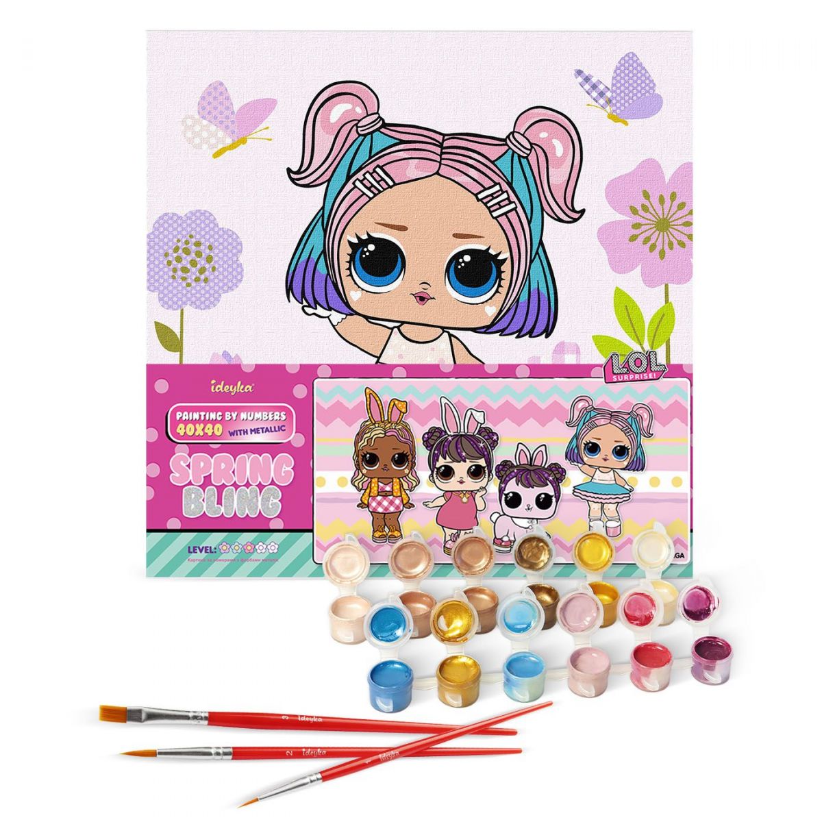 Картина за номерами - L. O. L. Surprise! Spring Bling CandyQT (40х40 см) фото 2 Картина за номерами - L. O. L. Surprise! Spring Bling CandyQT (40х40 см) фото 2