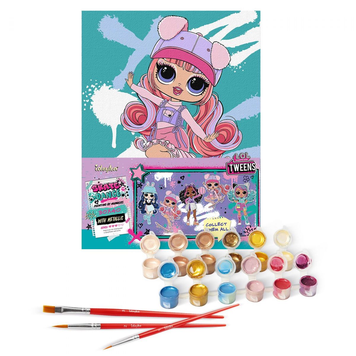 Картина за номерами - L. O. L. Surprise! Tweens Skate Dance Ali Dance 2 (30х40 см) фото 2 Картина за номерами - L. O. L. Surprise! Tweens Skate Dance Ali Dance 2 (30х40 см) фото 2