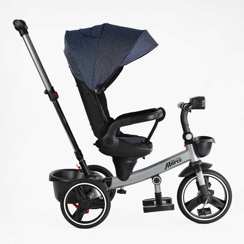 Велосипед "BestTrike Marco" (поворотне сидіння, складне кермо, колеса з прогумованим PU, кошик, телескопічна ручка, фара музична) фото 2 Велосипед "BestTrike Marco" (поворотне сидіння, складне кермо, колеса з прогумованим PU, кошик, телескопічна ручка, фара музична) фото 2