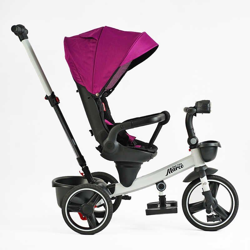 Велосипед "BestTrike Marco" (поворотне сидіння, складне кермо, колеса з прогумованим PU, кошик, телескопічна ручка, фара музична) фото 2 Велосипед "BestTrike Marco" (поворотне сидіння, складне кермо, колеса з прогумованим PU, кошик, телескопічна ручка, фара музична) фото 2